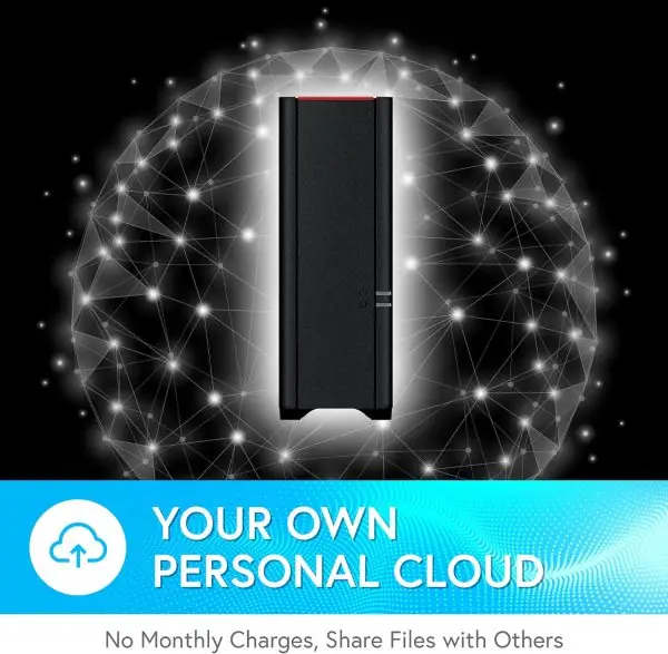 BUFFALO LinkStation 210 4TB 1-Bay NAS Network Attached Storage with HDD Hard Drives Included NAS Storage That Works as Home Cloud or Network Storage Device for Home - Image 6