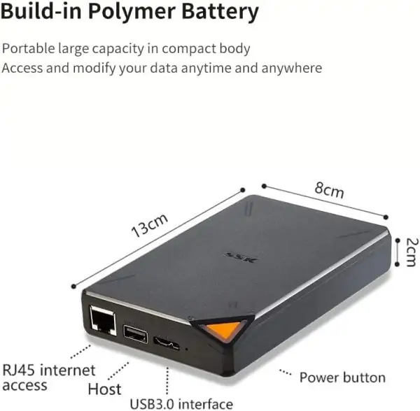SSK 1TB Personal Cloud External Wireless Hard Drive Portable NAS Storage with WiFi Hotspot for Travel, Support Auto-Backup Connect SD Card Reader Share Data for iPhone iPad Tablet Smart Phone Laptop - Image 6