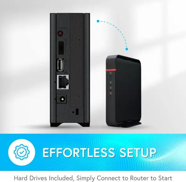 BUFFALO LinkStation 210 4TB 1-Bay NAS Network Attached Storage with HDD Hard Drives Included NAS Storage That Works as Home Cloud or Network Storage Device for Home - Image 4