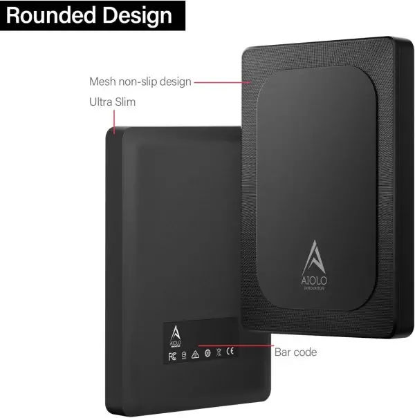 Aiolo Innovation 500GB Ultra Slim Portable External Hard Drive HDD-USB 3.0 for PC, Mac, Laptop, PS4, Xbox one,Xbox 360 Model A4 - Image 10