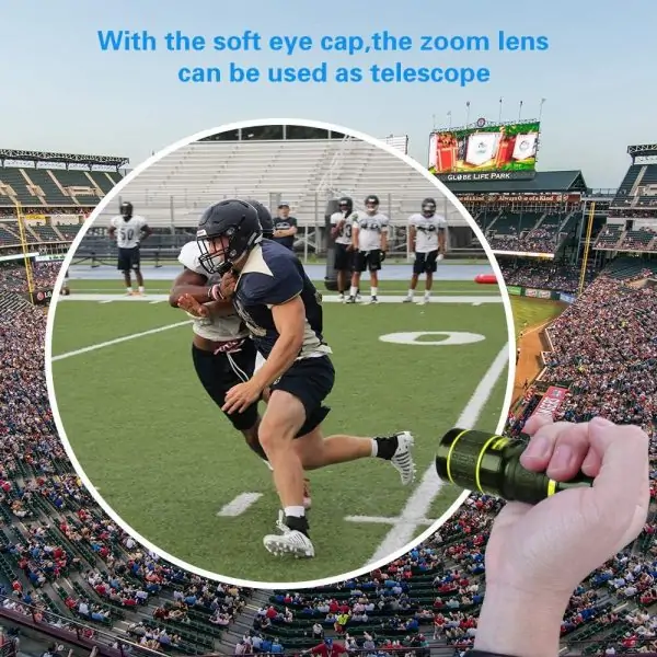 Cell Phone Camera Lens Kit, SEVENKA 18X Telephoto Lens with Remote Shutter, Tripod, Fisheye, Macro and Wide Angle Lens for iPhone 11 Pro Max X XS Max XR/8/7/6/6s Samsung Android Smartphone Black - Image 3