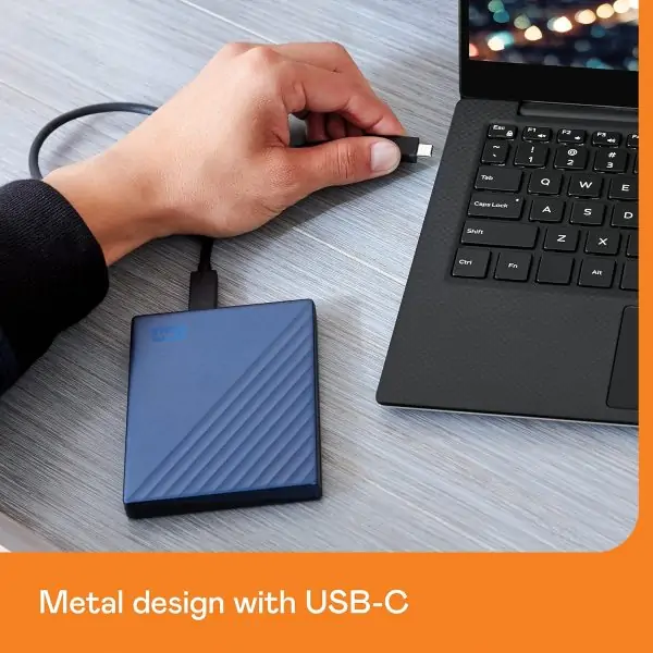 Western Digital 5TB My Passport Ultra Blue Portable External Hard Drive HDD, USB-C and USB 3.1 Compatible - WDBFTM0050BBL-WESN - Image 4