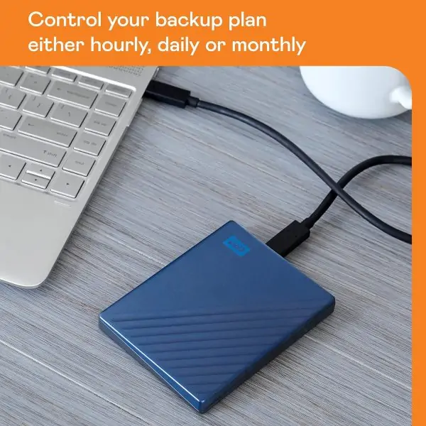 Western Digital 5TB My Passport Ultra Blue Portable External Hard Drive HDD, USB-C and USB 3.1 Compatible - WDBFTM0050BBL-WESN - Image 6