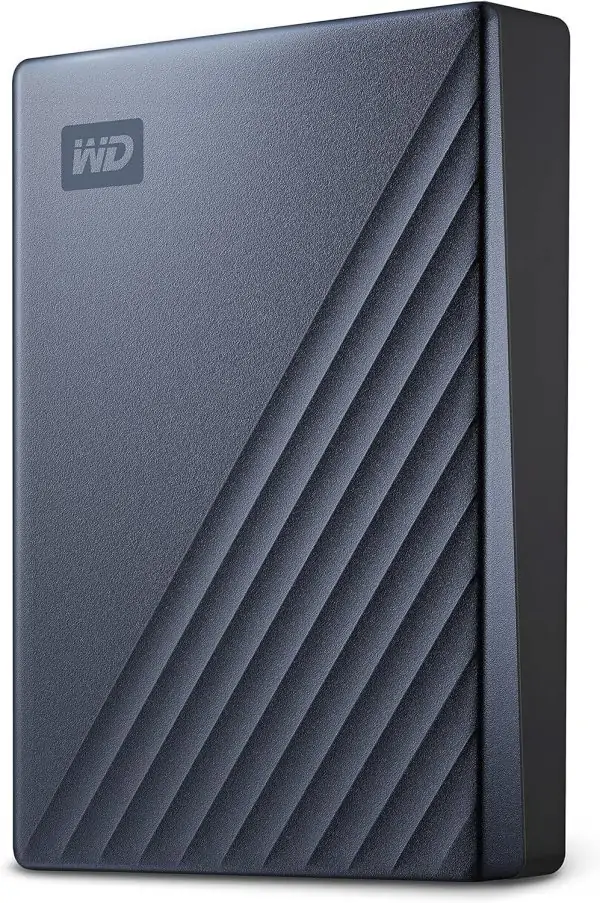 Western Digital 5TB My Passport Ultra Blue Portable External Hard Drive HDD, USB-C and USB 3.1 Compatible - WDBFTM0050BBL-WESN