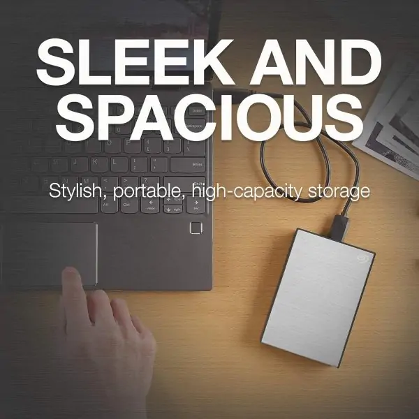 Seagate One Touch 5TB External Hard Drive HDD – Silver USB 3.0 for PC, Laptop and Mac, 1 Year MylioCreate, 4 Months Adobe Creative Cloud Photography Plan (STKC5000401) - Image 6