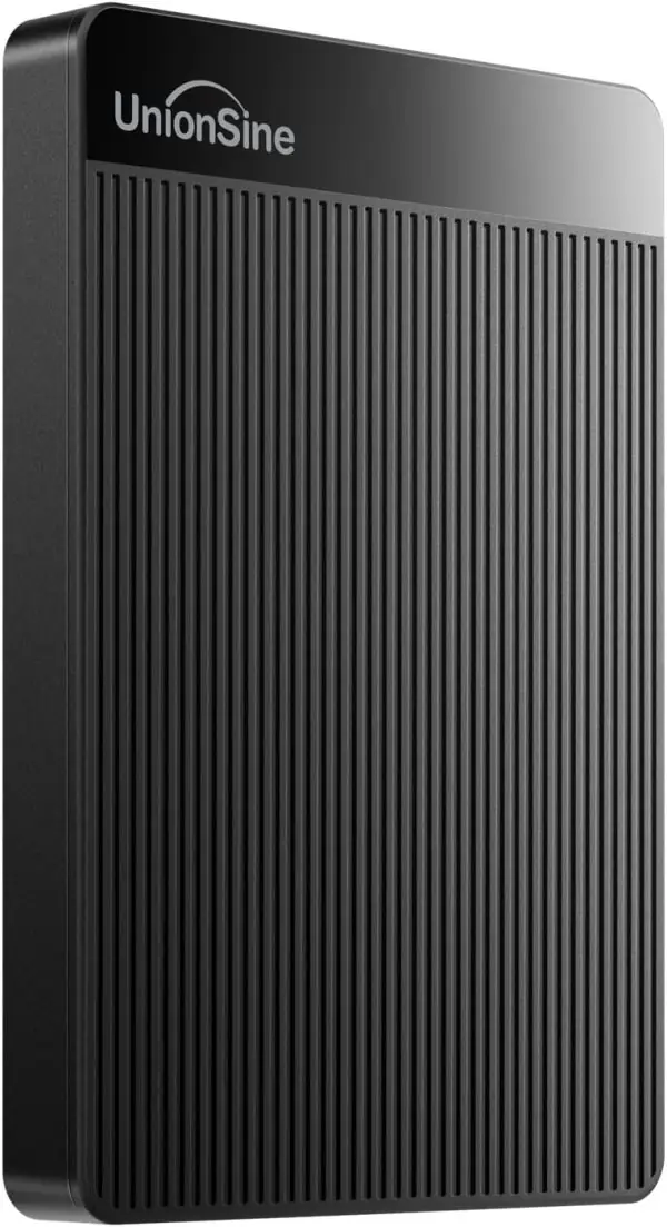 UnionSine 320GB 2.5" Ultra Slim Portable External Hard Drive HDD-USB 3.0 for PC, Mac, Laptop, PS4, Xbox one,Xbox 360,HD-2510(Black)