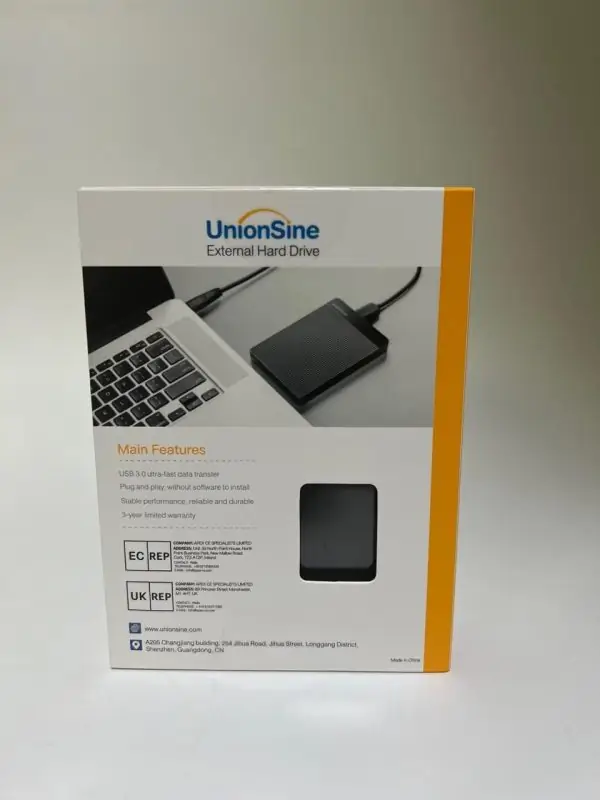 UnionSine 320GB 2.5" Ultra Slim Portable External Hard Drive HDD-USB 3.0 for PC, Mac, Laptop, PS4, Xbox one,Xbox 360,HD-2510(Black) - Image 6
